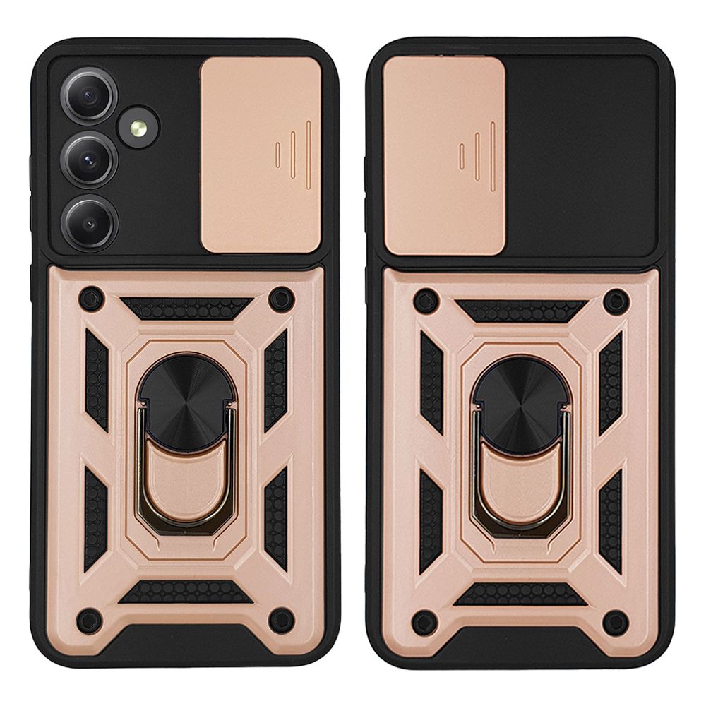 Θήκη Ring Armor CamPro Sonique για Samsung Galaxy A35 5G Ροζ Χρυσό