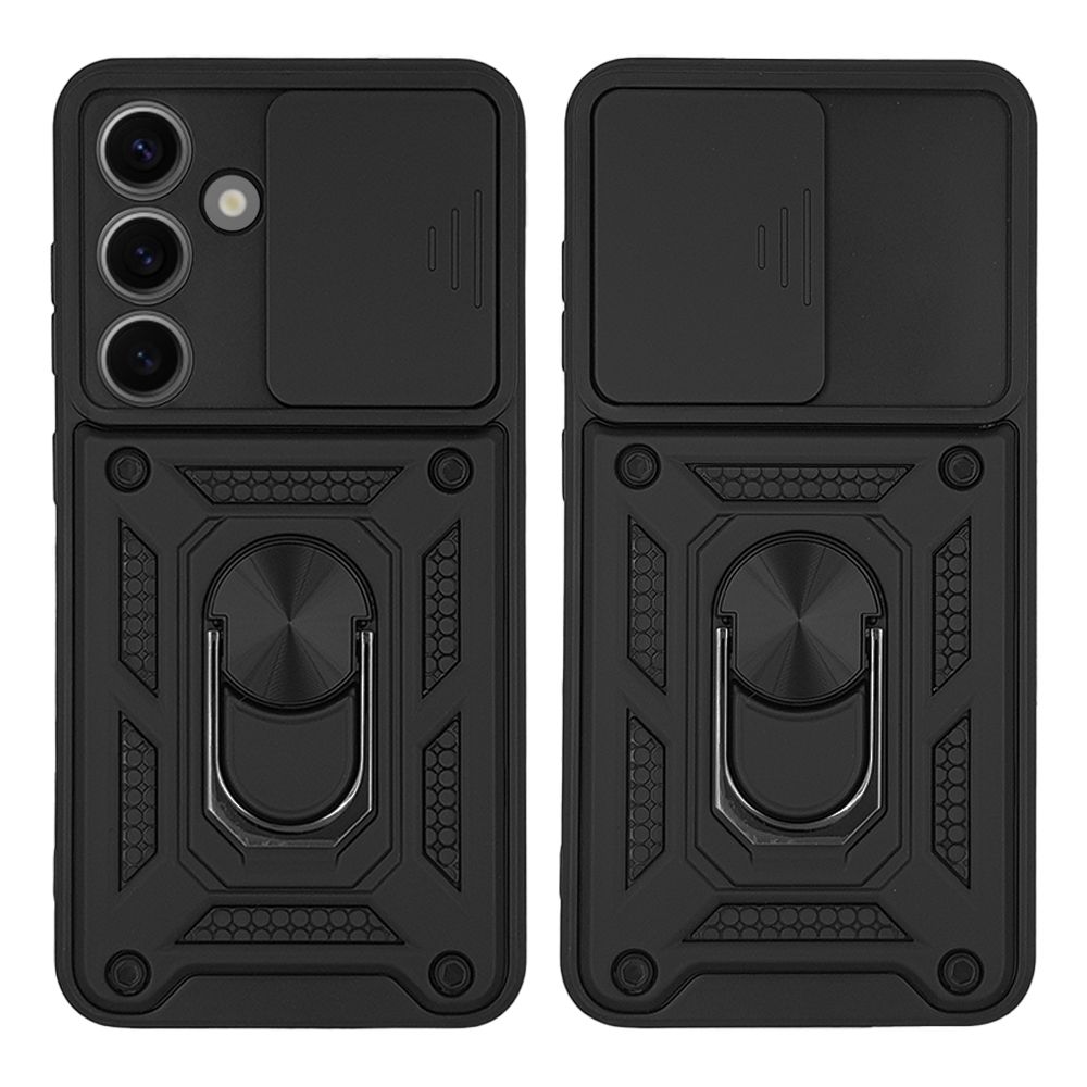 Θήκη Ring Armor CamPro Sonique για Samsung Galaxy S24 Μαύρο
