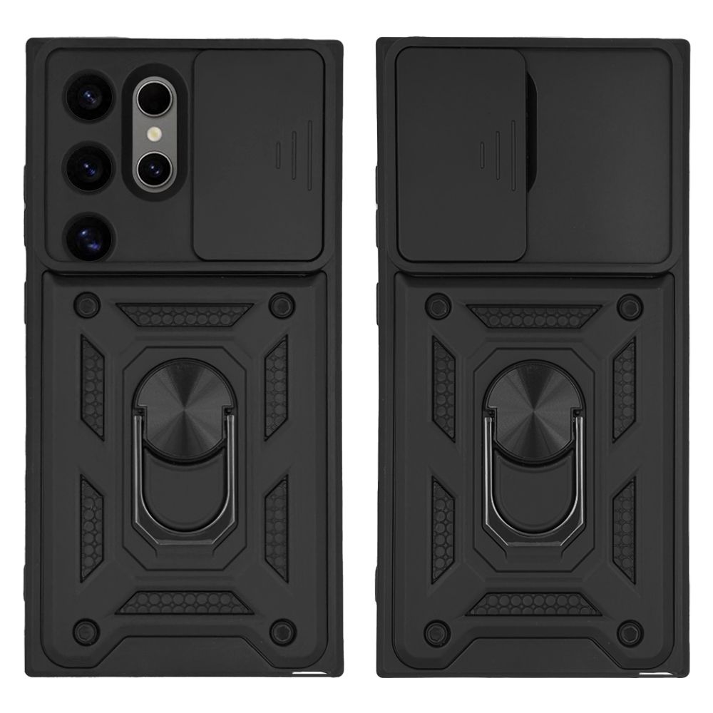 Θήκη Ring Armor CamPro Sonique για Samsung Galaxy S24 Ultra Μαύρο