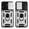 Θήκη Ring Armor CamPro Sonique για Xiaomi Redmi 13C 4G / Poco C65 4G Ασημί