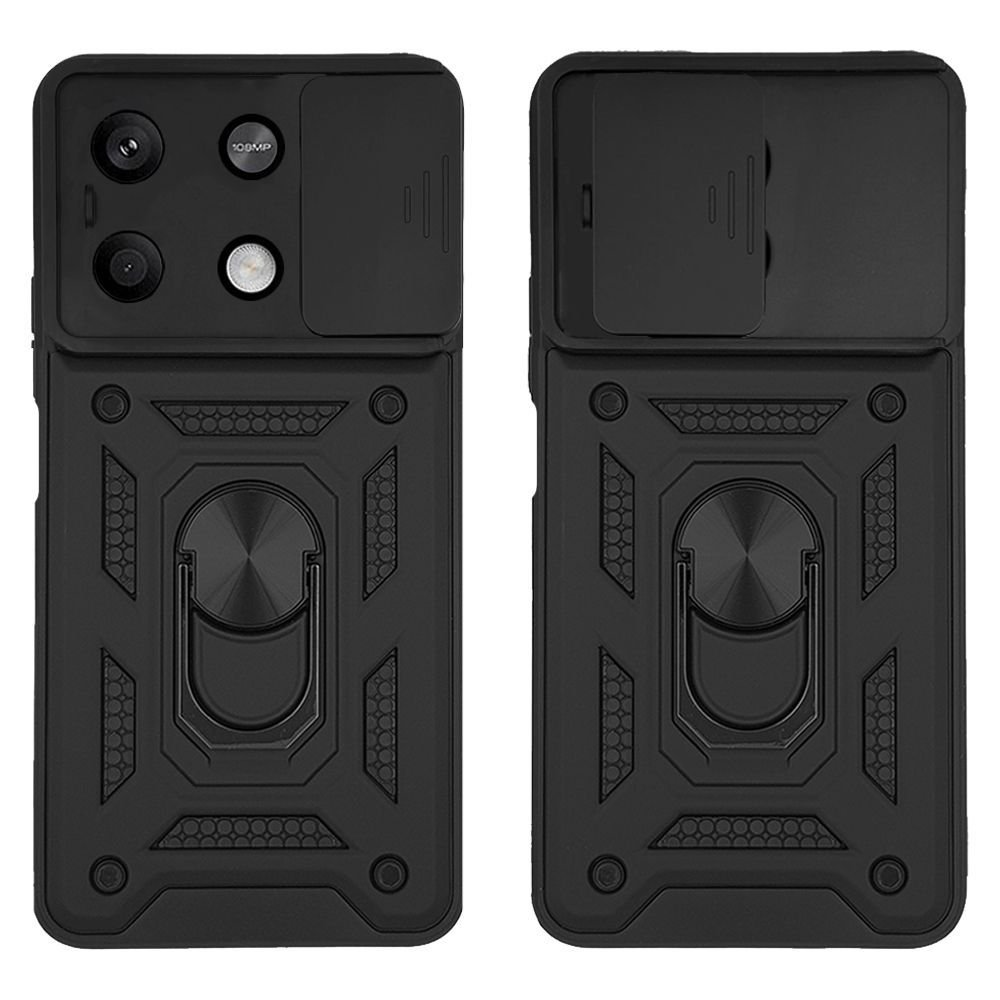 Θήκη Ring Armor CamPro Sonique για Xiaomi Redmi Note 13 5G Μαύρο