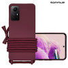 Θήκη Σιλικόνης με Κορδόνι CarryHang Sonique Xiaomi Redmi Note 12s Μπορντό