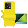 Θήκη Σιλικόνης με Κορδόνι CarryHang Sonique Xiaomi Redmi Note 13 5G Κίτρινο