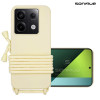 Θήκη Σιλικόνης με Κορδόνι CarryHang Sonique Xiaomi Redmi Note 13 Pro 5G / Poco X6 5G Μπεζ