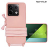 Θήκη Σιλικόνης με Κορδόνι CarryHang Sonique Xiaomi Redmi Note 13 Pro 5G / Poco X6 5G Ροζ
