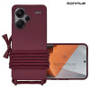 Θήκη Σιλικόνης με Κορδόνι CarryHang Sonique Xiaomi Redmi Note 13 Pro Plus 5G Μπορντό