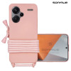 Θήκη Σιλικόνης με Κορδόνι CarryHang Sonique Xiaomi Redmi Note 13 Pro Plus 5G Ροζ
