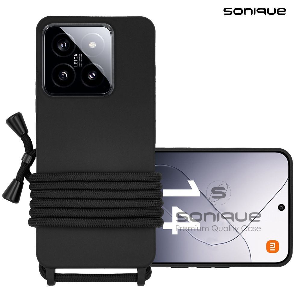 Θήκη Σιλικόνης με Κορδόνι CarryHang Sonique Xiaomi Xiaomi 14 Μαύρο