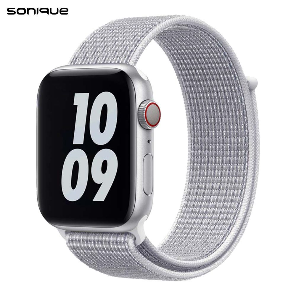 Λουράκι Official Nylon Band Sonique για Apple Watch (42/44/45/49MM) Ανοιχτό Γκρι
