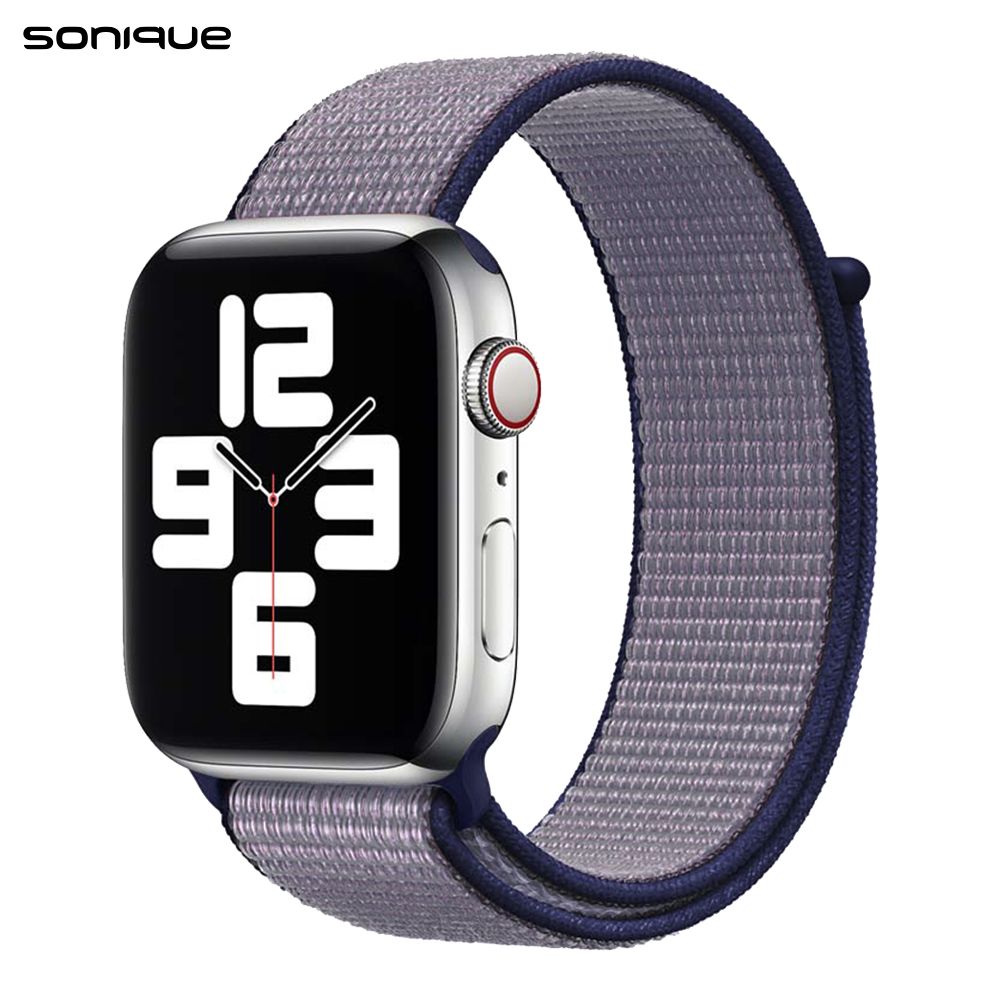 Λουράκι Official Nylon Band Sonique για Apple Watch (42/44/45/49MM) Μπλε Γκρι