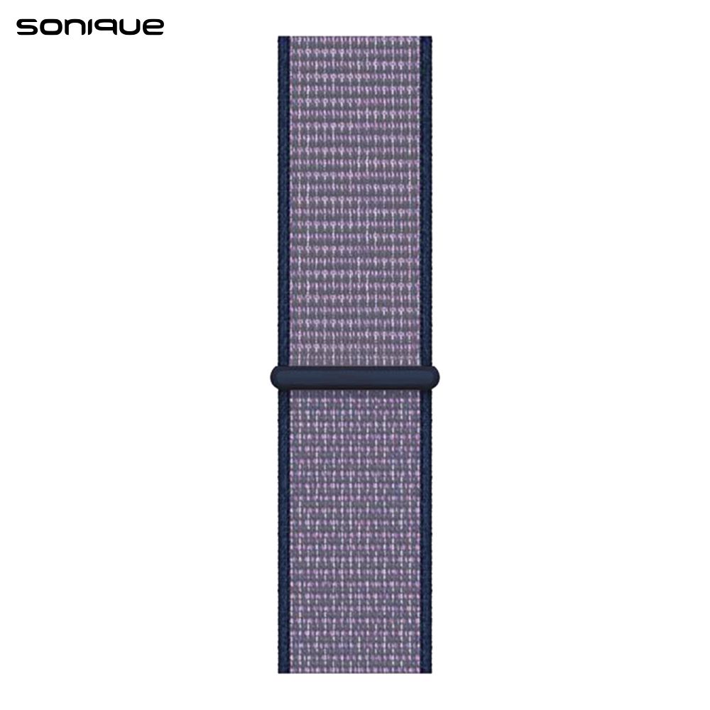 Λουράκι Official Nylon Band Sonique για Apple Watch (42/44/45/49MM) Μπλε Γκρι