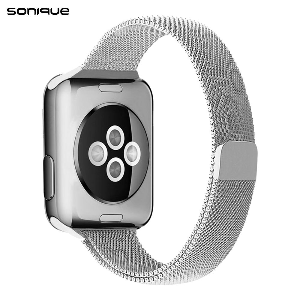 Λουράκι Stainless Steel Milanese Slim Sonique για Apple Watch (38/40/41MM) Ασημί