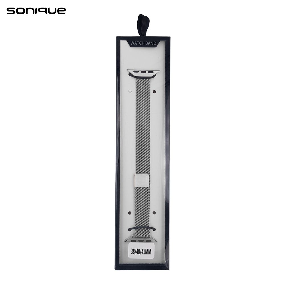 Λουράκι Stainless Steel Milanese Slim Sonique για Apple Watch (38/40/41MM) Ασημί