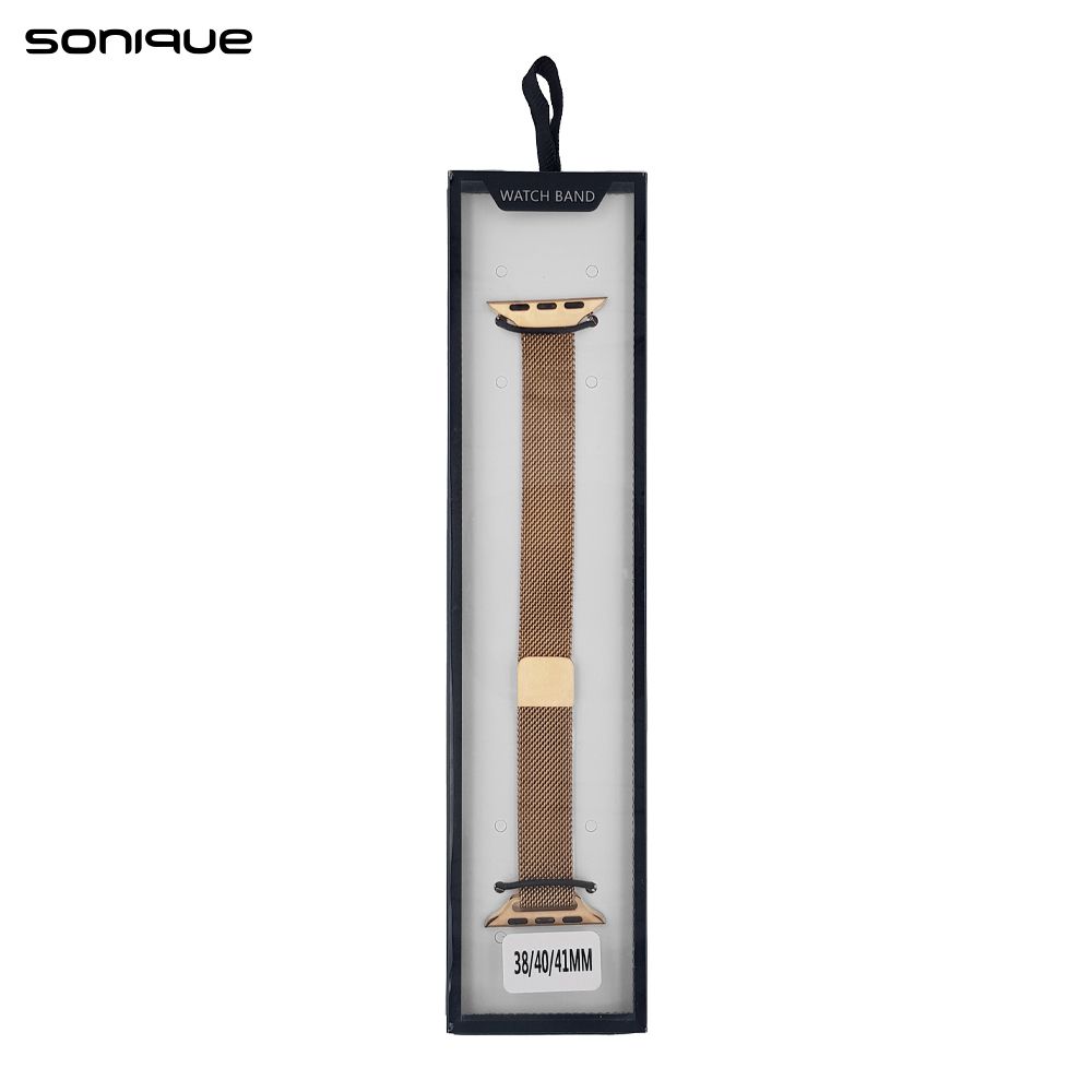 Λουράκι Stainless Steel Milanese Slim Sonique για Apple Watch (38/40/41MM) Μπρονζέ