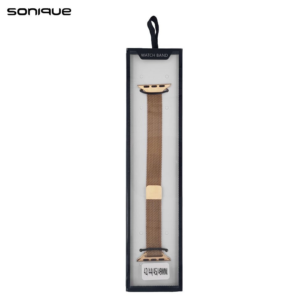 Λουράκι Stainless Steel Milanese Slim Sonique για Apple Watch (42/44/45/49MM) Μπρονζέ