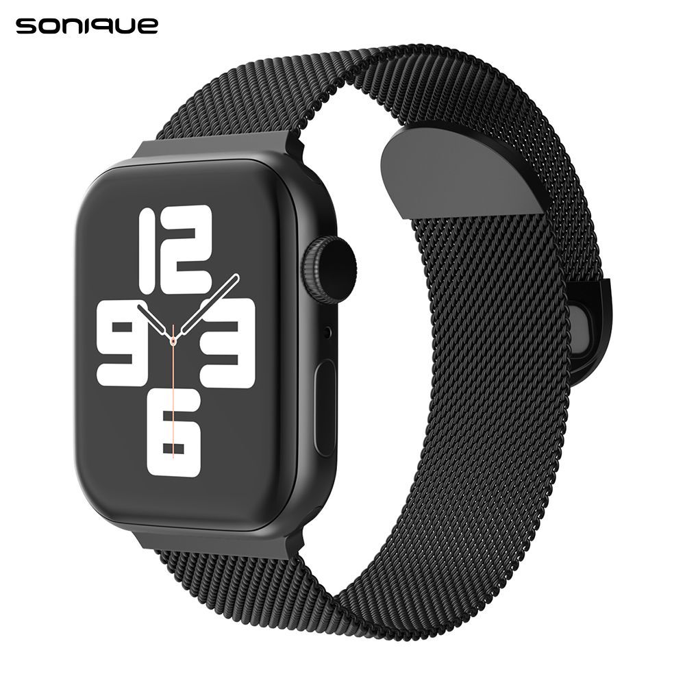 Λουράκι Stainless Steel Milanese Classic Sonique για Apple Watch (38/40/41MM) Μαύρο