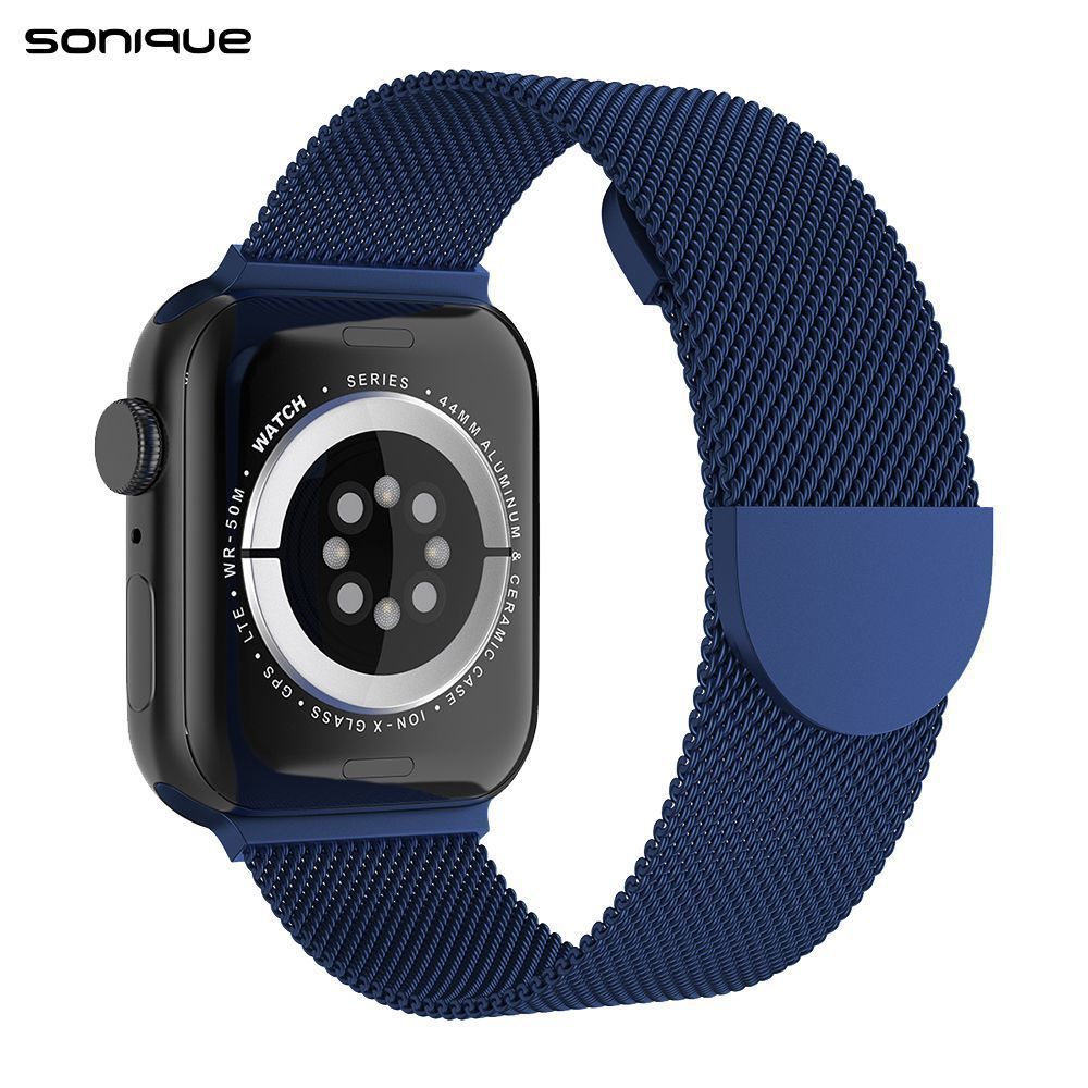 Λουράκι Stainless Steel Milanese Classic Sonique για Apple Watch (38/40/41MM) Μπλέ