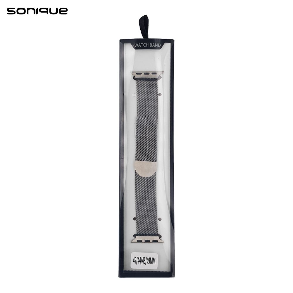 Λουράκι Stainless Steel Milanese Classic Sonique για Apple Watch (42/44/45/49MM) Ασημί