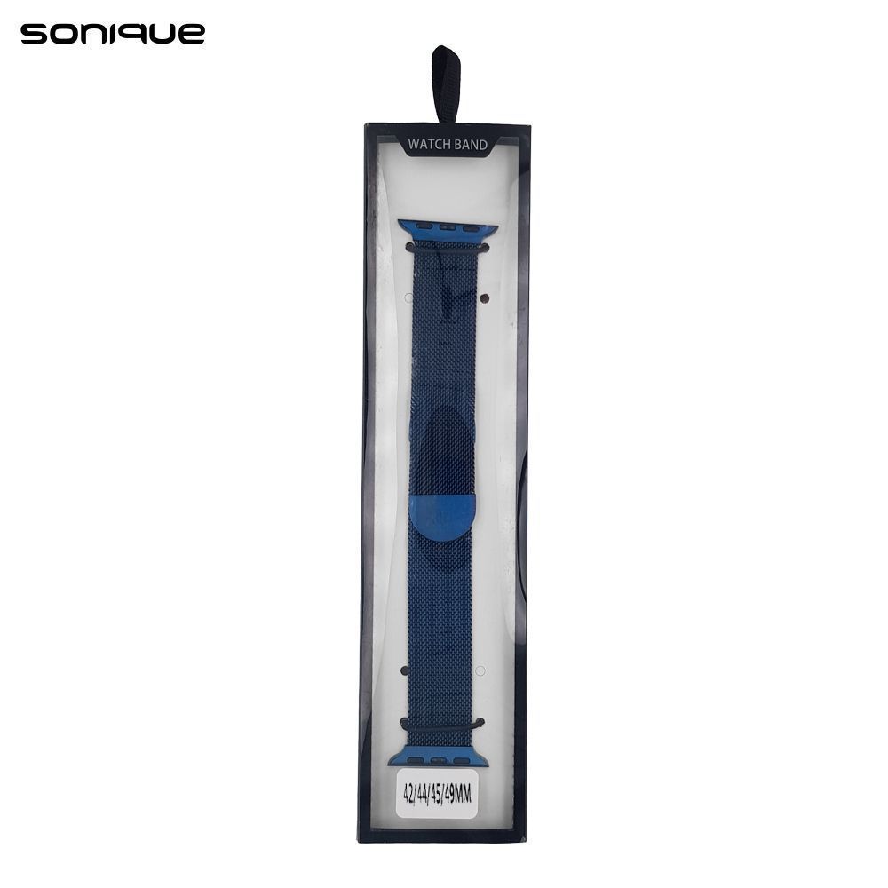 Λουράκι Stainless Steel Milanese Classic Sonique για Apple Watch (42/44/45/49MM) Μπλέ