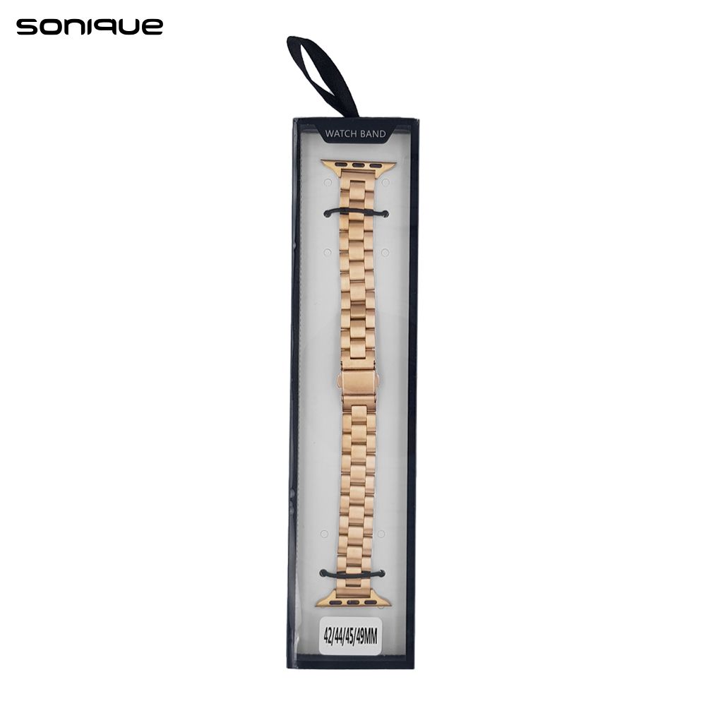 Λουράκι Stainless Steel Slim Bracelet Sonique Classic για Apple Watch (42/44/45/49MM) Μπρονζέ