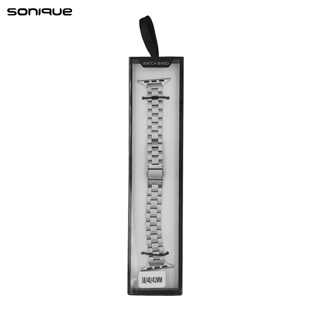 Λουράκι Stainless Steel Slim Bracelet Sonique Classic για Apple Watch (38/40/41MM) Ασημί