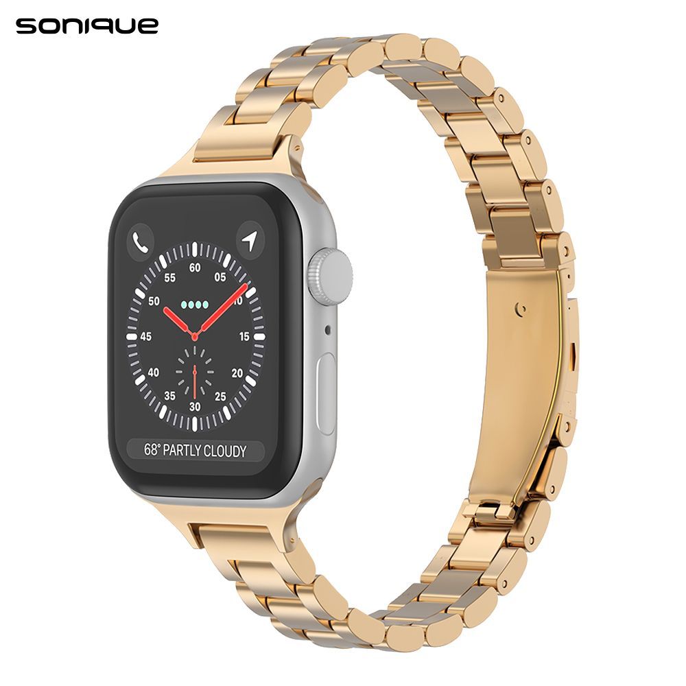Λουράκι Stainless Steel Slim Bracelet Sonique Classic για Apple Watch (38/40/41MM) Μπρονζέ