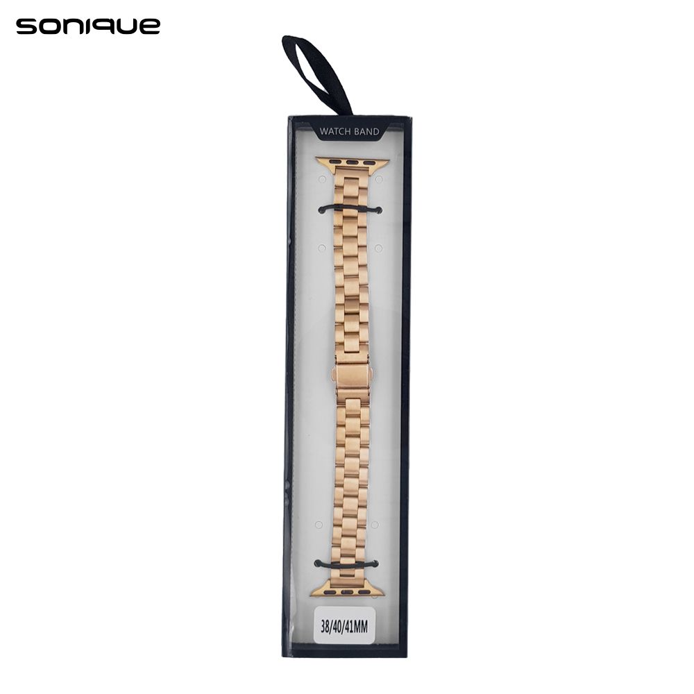 Λουράκι Stainless Steel Slim Bracelet Sonique Classic για Apple Watch (38/40/41MM) Μπρονζέ