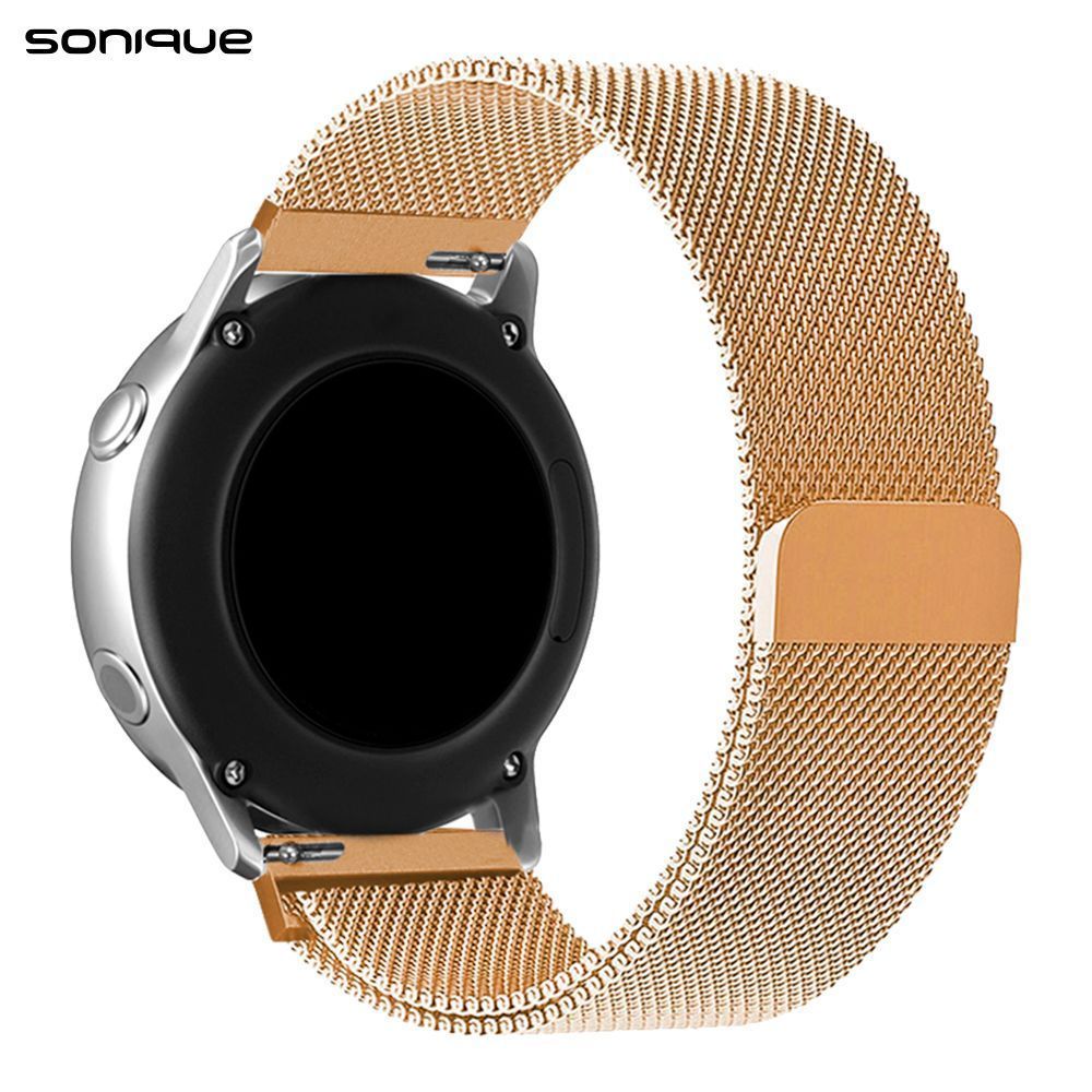 Λουράκι Milanese Dual Stainless Steel Sonique 22mm για Samsung, Huawei, Amazfit, Xiaomi, Honor Μπρονζέ