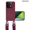 Θήκη Σιλικόνης με Strap CarryHang Sonique Xiaomi Redmi Note 13 Pro 5G / Poco X6 5G Μπορντό