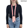 Θήκη Σιλικόνης με Strap CarryHang Sonique Apple iPhone 15 Ροζ