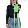 Θήκη Σιλικόνης με Strap CarryHang Sonique Apple iPhone 15 Plus Πράσινο Ανοιχτό