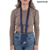 Θήκη Σιλικόνης με Strap CarryHang Sonique Apple iPhone 15 Pro Max Μπλε Σκούρο