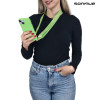 Θήκη Σιλικόνης με Strap CarryHang Sonique Apple iPhone 15 Pro Max Πράσινο Ανοιχτό