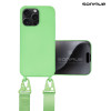 Θήκη Σιλικόνης με Strap CarryHang Sonique Apple iPhone 15 Pro Max Πράσινο Ανοιχτό