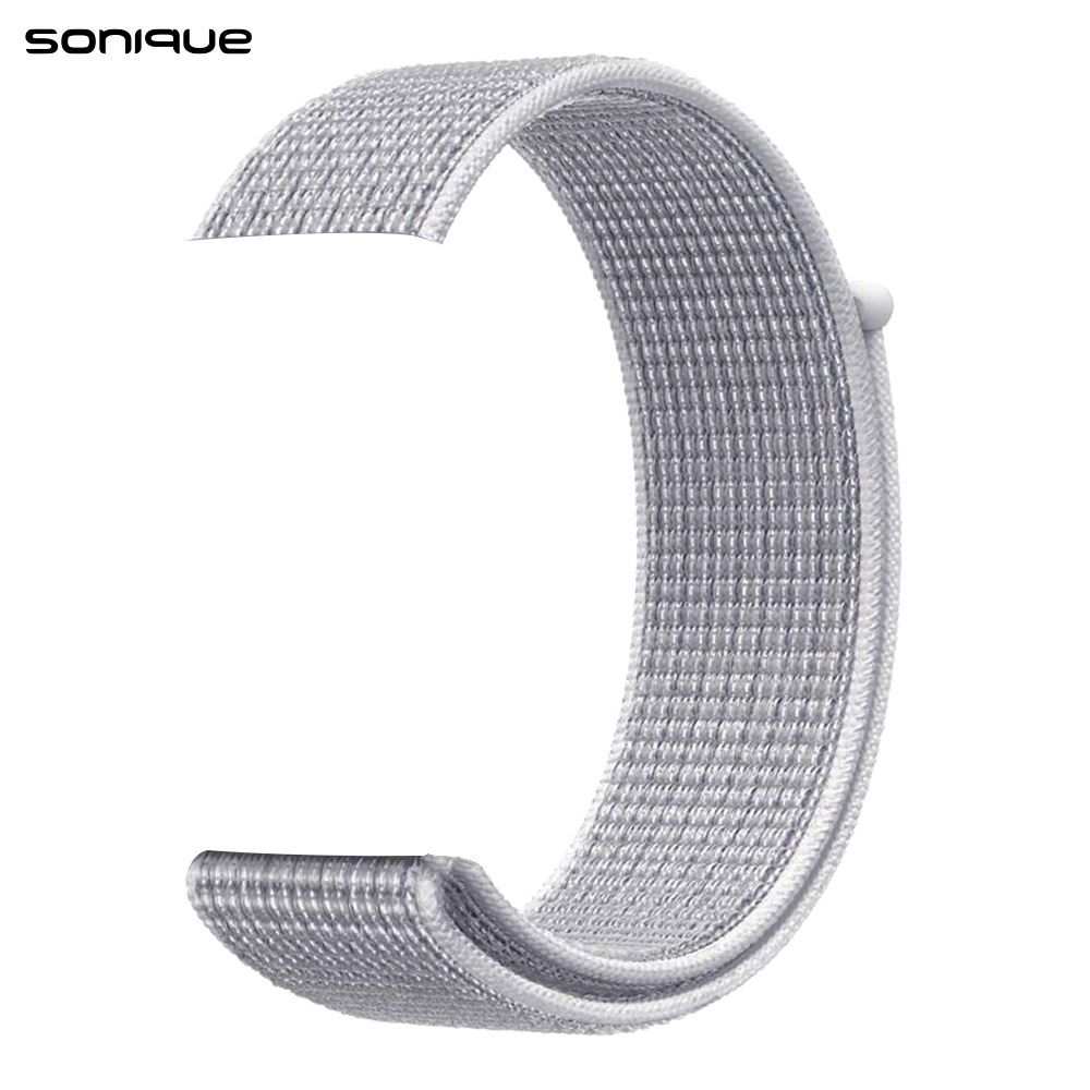 Λουράκι Official Nylon Band Sonique για Apple Watch (38/40/41MM) Ανοιχτό Γκρι