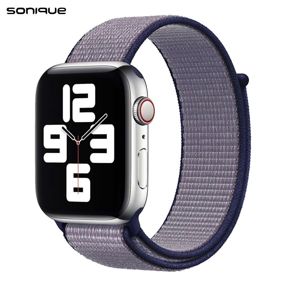 Λουράκι Official Nylon Band Sonique για Apple Watch (38/40/41MM) Μπλε Γκρι
