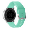 Λουράκι Σιλικόνης Universal Soft Band Sonique 20mm με Ασημί Κούμπωμα για Samsung, Huawei, Amazfit, Xiaomi, Honor Βεραμάν