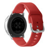 Λουράκι Σιλικόνης Universal Soft Band Sonique 20mm με Ασημί Κούμπωμα για Samsung, Huawei, Amazfit, Xiaomi, Honor Κόκκινο