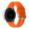 Λουράκι Σιλικόνης Universal Soft Band Sonique 20mm με Ασημί Κούμπωμα για Samsung, Huawei, Amazfit, Xiaomi, Honor Πορτοκαλί