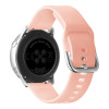 Λουράκι Σιλικόνης Universal Soft Band Sonique 20mm με Ασημί Κούμπωμα για Samsung, Huawei, Amazfit, Xiaomi, Honor Ροζ