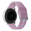 Λουράκι Σιλικόνης Universal Soft Band Sonique 22mm με Ασημί Κούμπωμα για Samsung, Huawei, Amazfit, Xiaomi, Honor Βιολετί