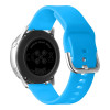 Λουράκι Σιλικόνης Universal Soft Band Sonique 22mm με Ασημί Κούμπωμα για Samsung, Huawei, Amazfit, Xiaomi, Honor Γαλάζιο