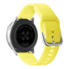 Λουράκι Σιλικόνης Universal Soft Band Sonique 22mm με Ασημί Κούμπωμα για Samsung, Huawei, Amazfit, Xiaomi, Honor Κίτρινο