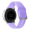 Λουράκι Σιλικόνης Universal Soft Band Sonique 22mm με Ασημί Κούμπωμα για Samsung, Huawei, Amazfit, Xiaomi, Honor Λιλά