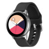 Λουράκι Σιλικόνης Universal Soft Band Sonique 22mm με Ασημί Κούμπωμα για Samsung, Huawei, Amazfit, Xiaomi, Honor Μαύρο