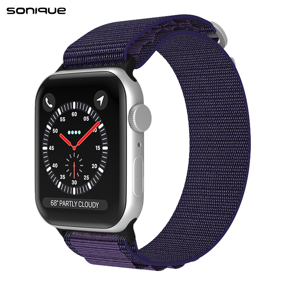 Λουράκι Nylon Alpine Loop Band Sonique για Apple Watch (42/44/45/46/49MM) Μωβ