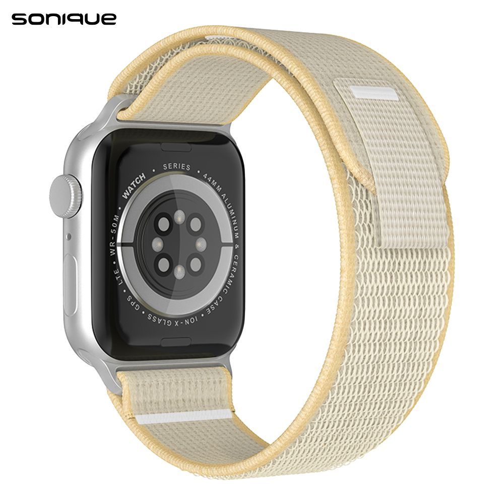 Λουράκι Nylon Loop Band Sonique για Apple Watch (38/40/41MM) Μπεζ