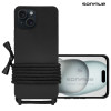 Θήκη Σιλικόνης με Κορδόνι CarryHang Sonique Apple iPhone 15 Μαύρο