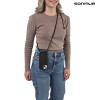 Θήκη Σιλικόνης με Κορδόνι CarryHang Sonique Apple iPhone 15 Μαύρο