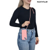 Θήκη Σιλικόνης με Κορδόνι CarryHang Sonique Apple iPhone 15 Ροζ